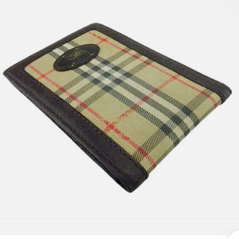 Burberry Canvas Classic Checkered Card ID Wallet Cardholder